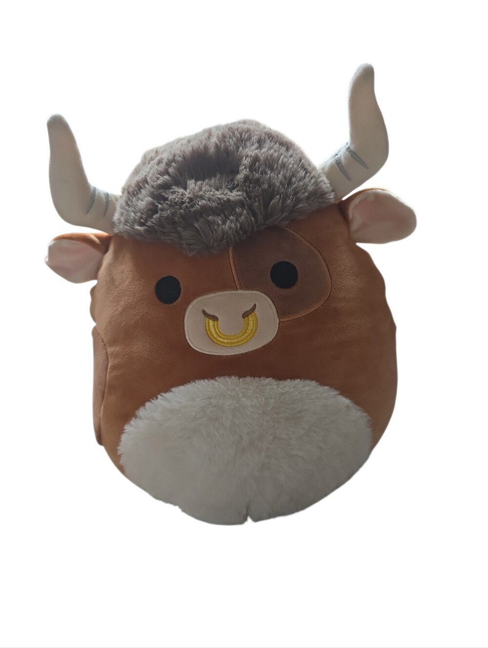 Squishmallows Shep Highland Cow Bull 11” Plush Brown NWOT